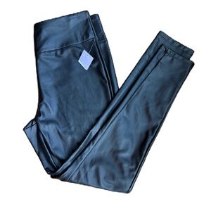 Just Be faux leather leggings black Large